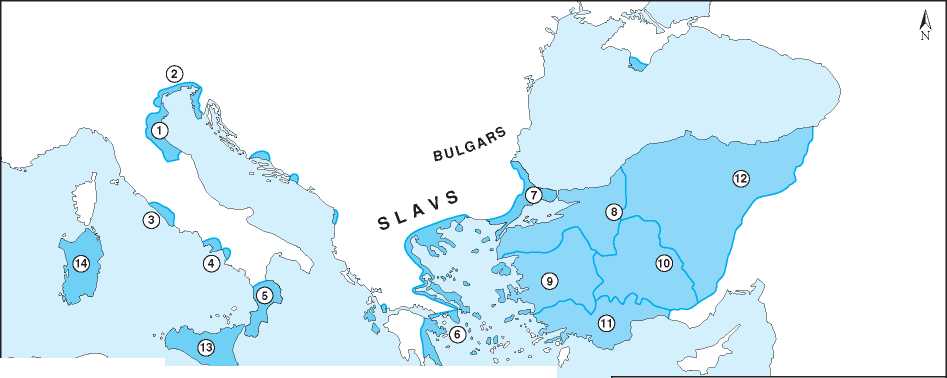 The East Roman Empire c. 650-717