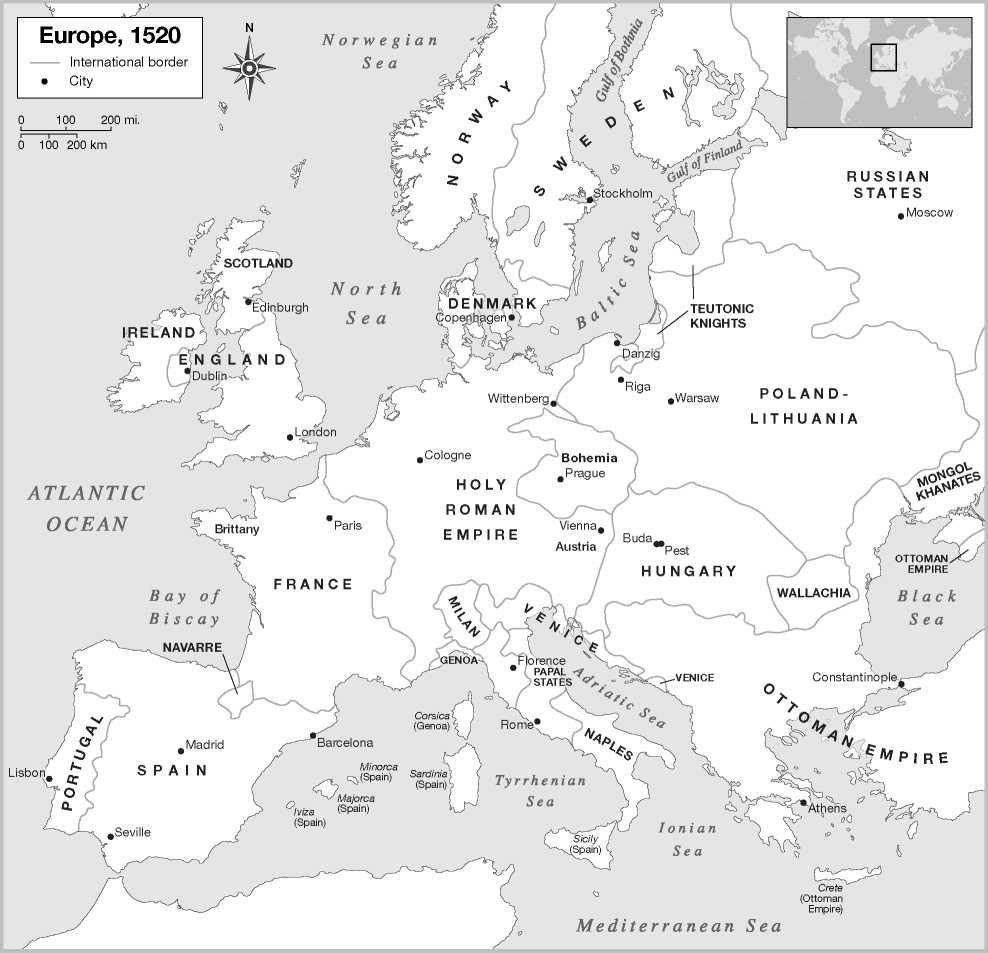 MAPS OF EUROPE, 1453 TO 1795